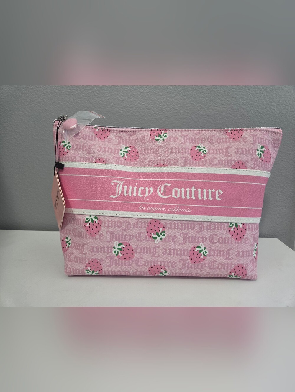 Juicy Couture Pink Strawberry Cosmetic Pouch